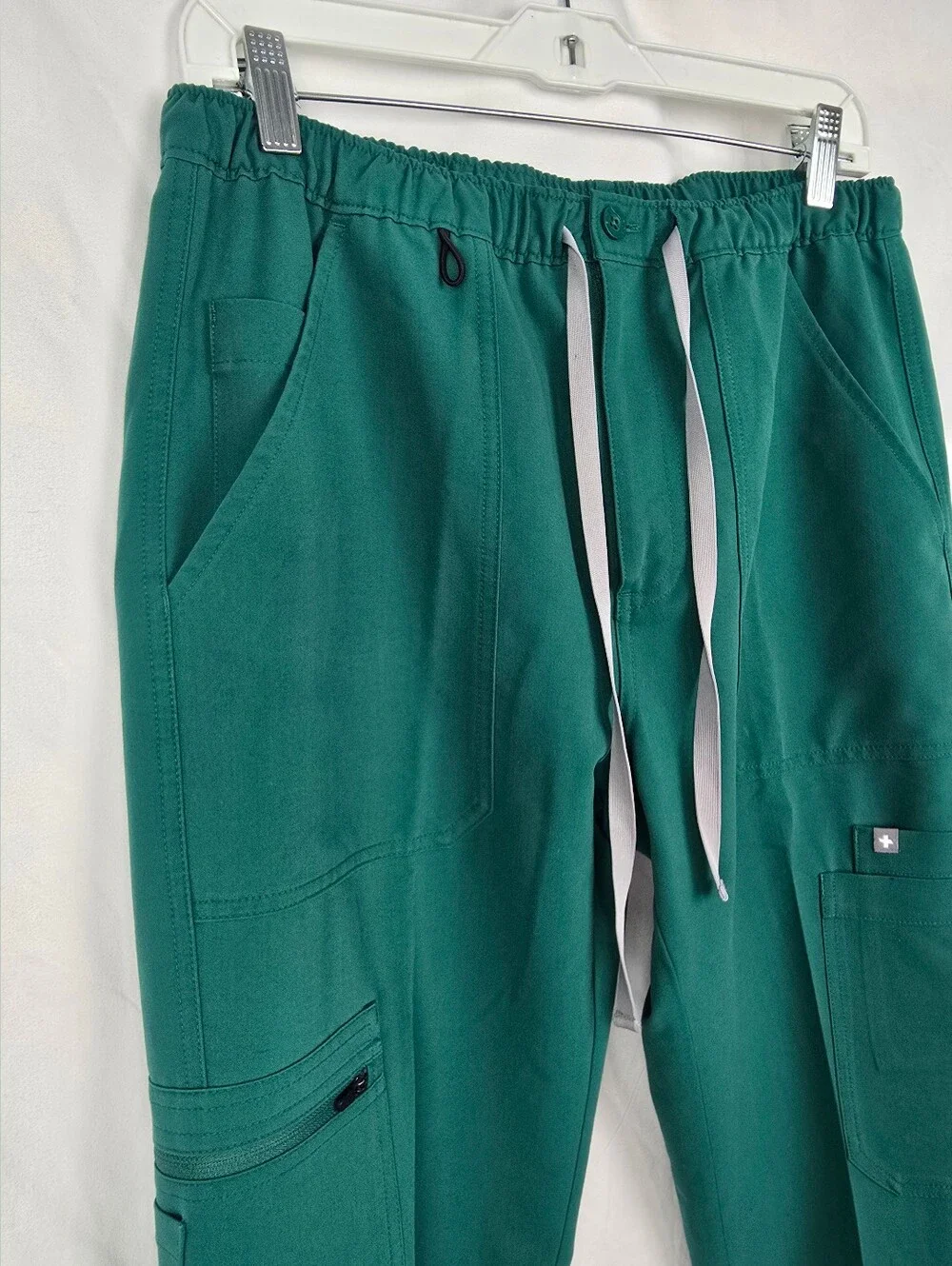 Figs Technical Collection Cairo Straight-Leg Scrub Pant Zip Fly Men's Green sz M